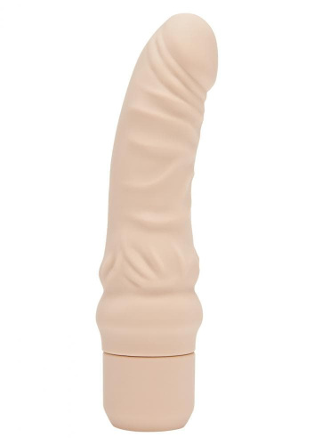 Get Real - Mini Classic G-spot Vibrator - Реалистичный вибратор с венами, 14х4 см (телесный) - sex-shop.ua