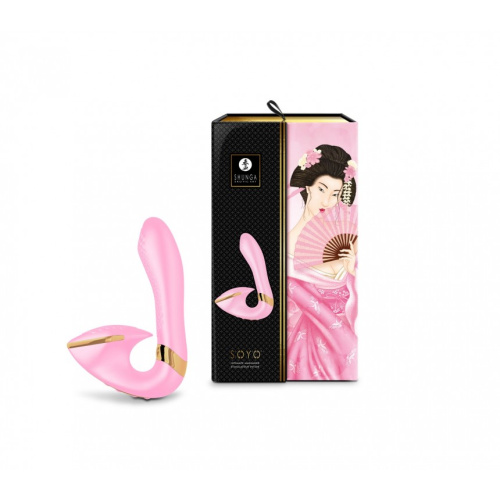 Shunga - Soyo Intimate Massager - Вибратор, 17х3.7 см (розовый) - sex-shop.ua