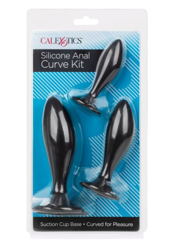 California Exotic Novelties - Silicone Anal Curve Kit - Набор анальных пробок