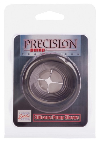California Exotic Novelties Precision Pump Sleeve Smoke - запасная насадка для помпы, 6х7.5 см (чёрный) - sex-shop.ua