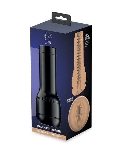 Kiiroo Feel Stroker Light Brown - Мастурбатор для секс-машини Kiiroo Keon, 22 см - купити в Україні | Секс шоп SEX-SHOP.ua