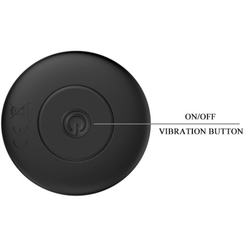 LyBaile Mr.Play Vibrating Butt Plug Black - Анальная пробка с вибрацией, 12.8х3.1 см (чёрный) - sex-shop.ua