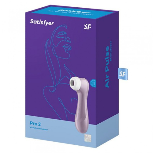 Satisfyer Pro 2 - Вакуумний стимулятор, 16х4 см (фіолетовий) - купити в Україні | Секс шоп SEX-SHOP.ua