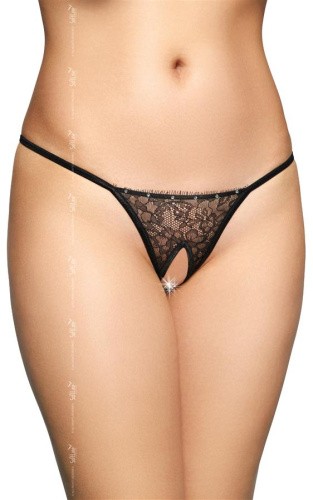 SoftLine - G-String 2499 - Трусики женские, S/L (чёрные)