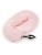 Пікантні Штучки - срібляста анальна пробка з пухнастим хвостиком - 6х2, 5 см (рожевий)