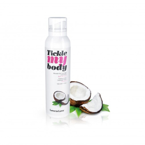 Love To Love Tickle My Body Coconut - увлажняющая массажная пена, 150 мл.