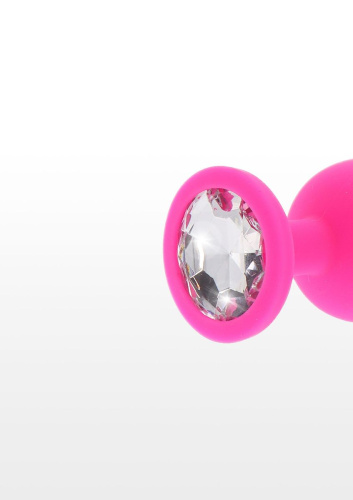 Toy Joy Medium Diamond Booty Jewel - Пробка анальна, 8х3.5 см (рожева)