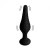 Silicone Vibrating Anal Plug with Remote Control - анальная пробка с дистанционным управлением, 14.6х3.9 см (чёрный) - sex-shop.ua