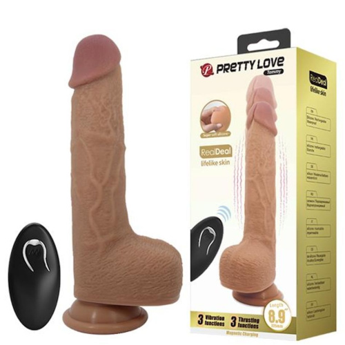 Реалистичный вибратор Pretty Love Tommy, 22.5 см