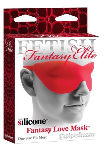 Маска Elite Fetish Fantasy Love Mask (красный) - sex-shop.ua