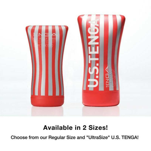 Tenga U.S. Soft Tube Cup - Мастурбатор с контролируемой плотностью, 18х6 см (белый) - sex-shop.ua
