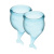 Satisfyer Feel Secure - набор менструальных чаш, 15 мл и 20 мл (голубой) - sex-shop.ua