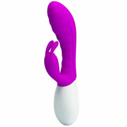Pretty Love Vibrator Flirtation - Вибратор-кролик с крупной головкой, 20х4 см (фиолетовый)