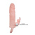 Brave Men Vibro Penis Sleeve Flesh with Bunny - Насадка на пенис, 16,4 см (телесный)