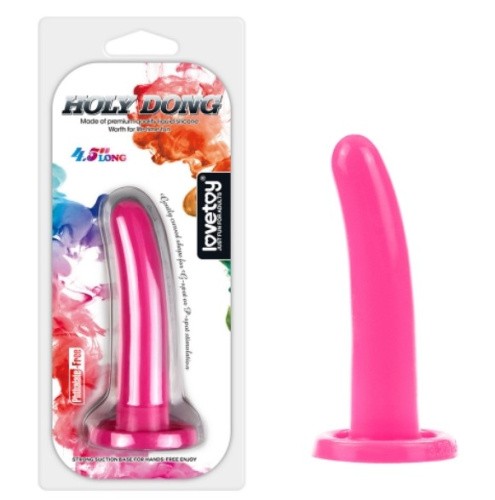 Silicone Holy Dong Small Pink 4.5