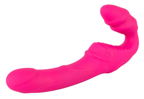 Vibrating Strapless Strap-On Pink - Безремневой страпон с вибрацией, 12х3.1 см - sex-shop.ua