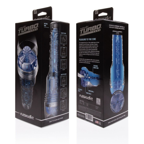 Fleshlight Turbo Core Blue Ice - Мастурбатор 25.4х10 см - купити в Україні | Секс шоп SEX-SHOP.ua
