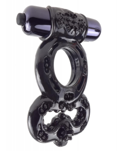 Pipedream Infinity Super Ring - виброкольцо, 10х2 см (черный) - sex-shop.ua