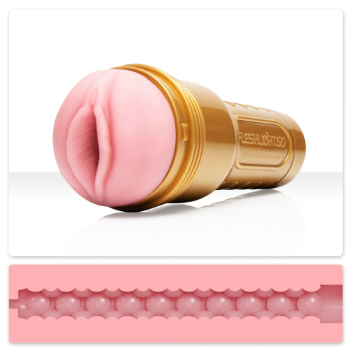 Fleshlight GO STU - Мастурбатор вагіна для тренування витривалості, 24.5 см (рожевий)