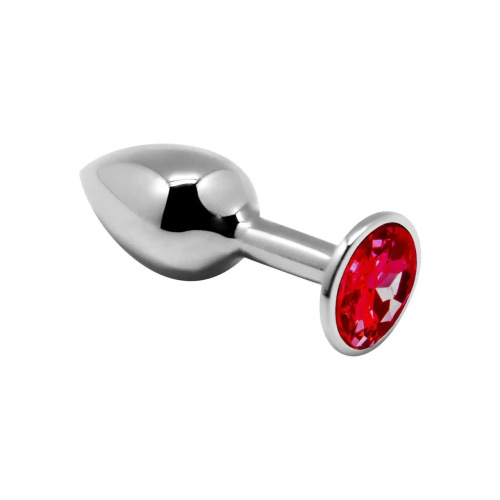 Alive Mini Metal Butt Plug - Анальна пробка - M, 8х3.4 см (червона)