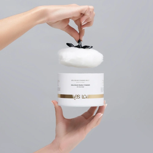 YESforLOV Delicious Pearly Powder съедобная перламутровая пудра для тела со вкусом печенья, 30 г