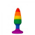 Wooomy Hiperloo Silicone Rainbow Plug S - Анальна пробка, 9х2.4 см - купити в Україні | Секс шоп SEX-SHOP.ua