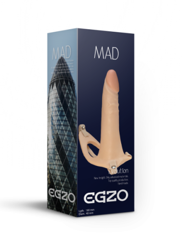 Egzo FH11 - Поясной фаллопротез, 18х4 см