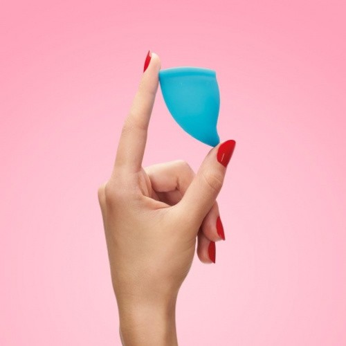 Fun Factory Menstrual Cup-менструальна чаша Розмір А, 20 мл 5.3х4 см (блакитний)