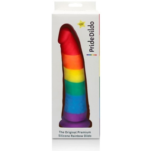 Фаллоимитатор Pride Dildo Silicone Rainbow, 14х3,6 см
