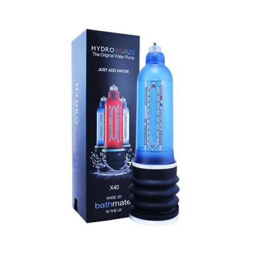 Bathmate Hydromax 9 (X40) - Гидропомпа для члена, 30х6.3 см (синий) - sex-shop.ua
