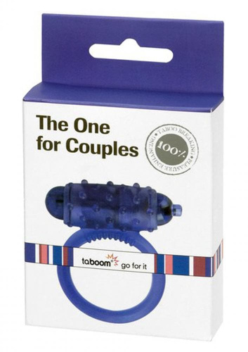 Taboom The One 4 Couples Ring - виброкольцо, 5х3 см (синий) - sex-shop.ua