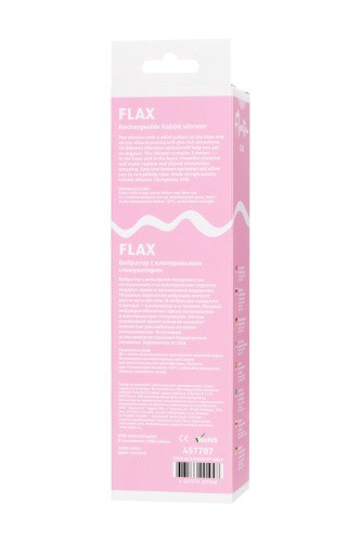 Toyfa - Relief vibrator with clitoral stimulation Flovetta Flax - Вибратор, 17.5 см (мята)