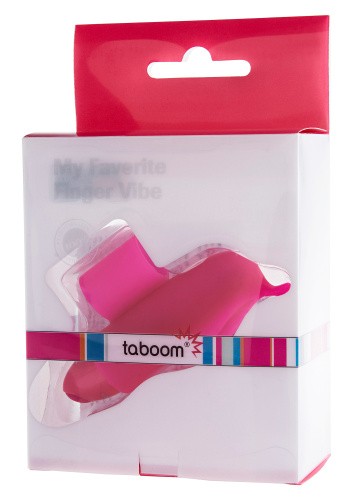Taboom My Favorite Fingervibe - Вібратор насадка на палець, 9.5х3 см (рожевий)