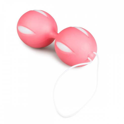 EasyToys Wiggle Duo - Вагинальные шарики, 10 см (розовый) - sex-shop.ua