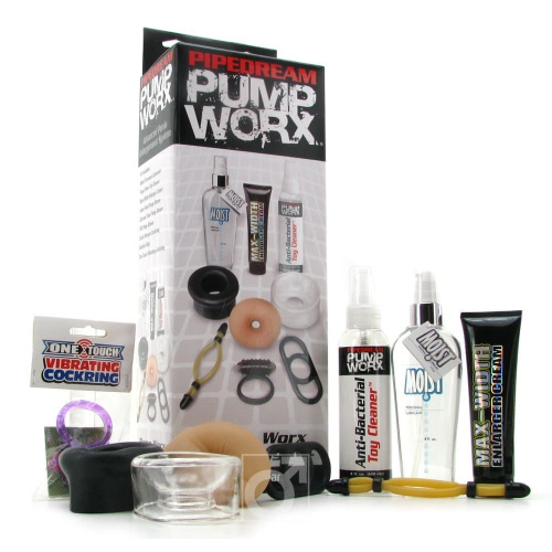 Pipedream Pump Worx Accessory Kit - набір аксесуарів для вакуумної помпи (чорний) - купити в Україні | Секс шоп SEX-SHOP.ua