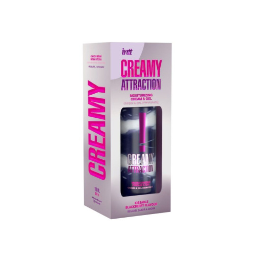 Зволожуючий крем-гель для тіла 2в1 Intt Creamy Attraction Blackberry, 100 мл (ожина) - купити в Україні | Секс шоп SEX-SHOP.ua