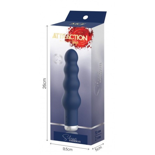 Mai Attraction Pleasure Toys Silver Edition Bubbles - Вибратор, 16.6х4 см - sex-shop.ua