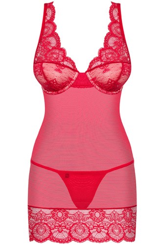 Obsessive 853-CHE-3 chemise-сексуальна сорочка, S/M - купити в Україні | Секс шоп SEX-SHOP.ua