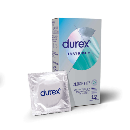 Durex №12 Invisible, 12 шт - sex-shop.ua