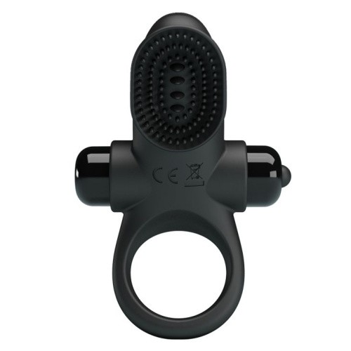 LyBaile Pretty Love Vibrant Penis Ring II Black - виброкольцо, 8.6х3 см (черный)