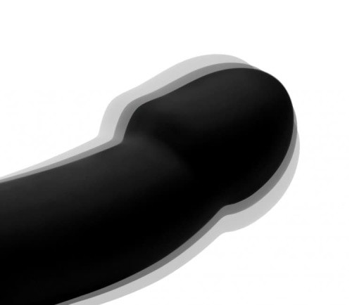 Tri-Volver Rechargeable Strapless Strap On - Безремневой страпон с вибрацией, 21.5х3.1 см