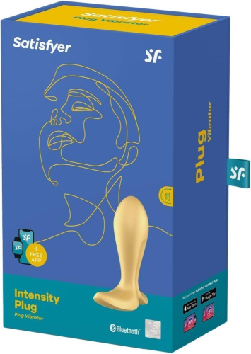 Satisfyer - Intensity Plug - Анальна пробка з вібрацією (золотий) - купити в Україні | Секс шоп SEX-SHOP.ua