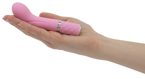 Pillow Talk Racy Pink - Роскошный вибратор с кристаллом Сваровски для точки G, 12.7х2.2 см. (розовый)