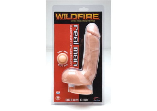 Фаллоимитатор Wildfire® Real Man CyberSkin® Dream Dick, 22,8х5 см