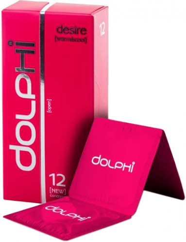 Dolphi Desire (Warm&Cool) №12 - презервативи з розігріваючим і подовжуючим ефектом, 12 шт