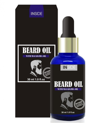 Inside Beard Oil засіб для бороди з маслом макадами і мигдальним маслом 30 мл.
