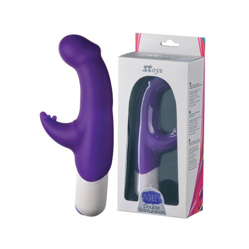 StRubber SToys Ashley - Вибратор-кролик с толстой головкой, 14х3 см (фиолетовый)