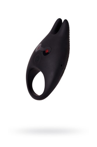Toyfa Erotist Diablo - виброкольцо с ушками, 8х2.6 см (черный)