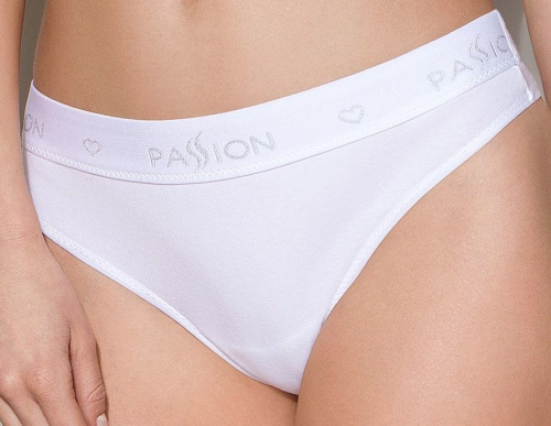 Passion PS005 Panties трусики-бразилиана из хлопка, S (белый)