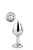 Gleaming Love Silver Plug Medium - анальная пробка, 8.3х3.4 см (серебристый) - sex-shop.ua